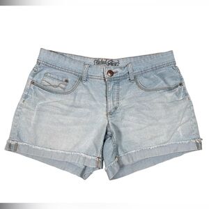Faded Glory Women's Light Blue Denim Shorts Size 8